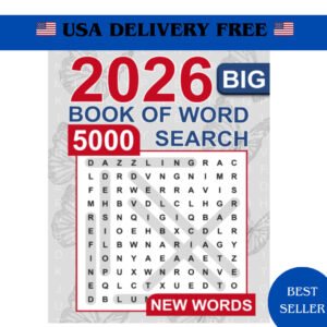Big Book of Word Search – 5000 New Words: Relaxing Word Search Puzzle Book for A