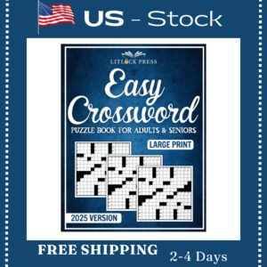 Easy Crossword Puzzle Book for Adults & Seniors Large Print