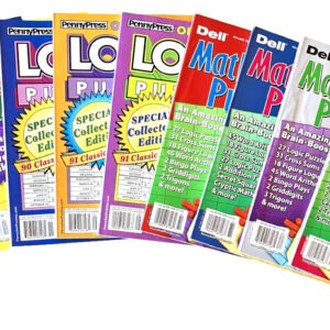 NEW Lot 10 Penny Press Dell LOGIC Problems Math, Collector, Expert Puzzle Books