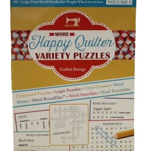 Puzzle Book: 60+ Large-Print Word Puzzles For Quilters Sewers Sewing knitting