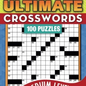 100 Ultimate Medium Crossword Puzzle Book For Adults: Dive into -  Paperback