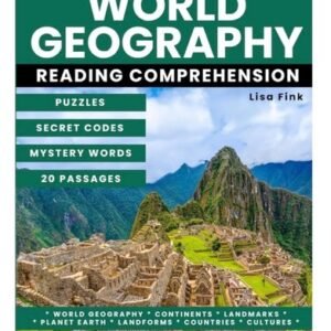 World Geography Interactive Workbook for Kids: Puzzles and Secret Codes, Reading
