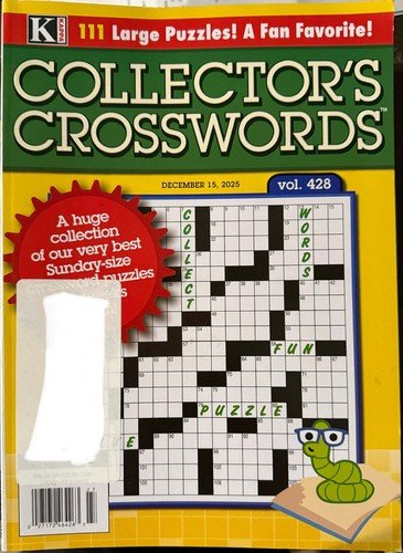 NEW Kappa Collector’s Crossword Puzzle Books Volume 428 December 15,  2025