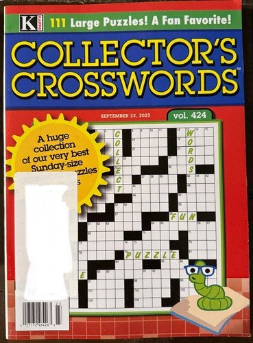 NEW Kappa Collector’s Crossword Puzzle Books Volume 424 September 22,  2025