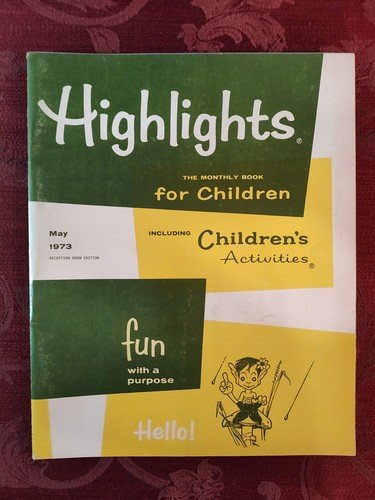 Rare HIGHLIGHTS Children’s magazine May 1973 Stories Activities Puzzles!