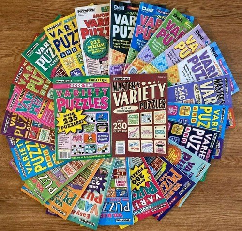 Lot of 6 Penny Press Variety Puzzle Books DELL **FAST SHIPPING* 2021 And Newer