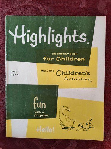 Rare HIGHLIGHTS Children’s magazine May 1977 Stories Activities Puzzles!