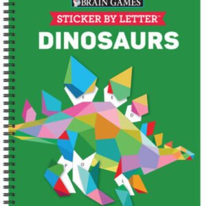 Brain Games - Sticker by Letter: Dinosaurs (Sticker Puzzles - Kids Activi - GOOD