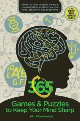 365 Games & Puzzles to Keep Your Mind Sharp (Brain Workout) – Paperback – GOOD