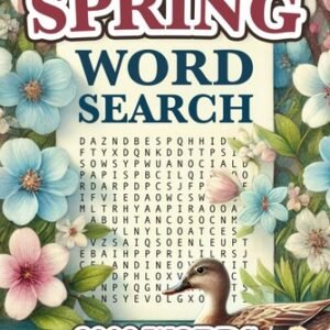 Word Search Large Print Spring Theme For Adults & Seniors 2000-words ⭐️⭐️⭐️⭐⭐