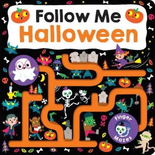 Maze Book: Follow Me Halloween (Finger Mazes) – Board book – VERY GOOD