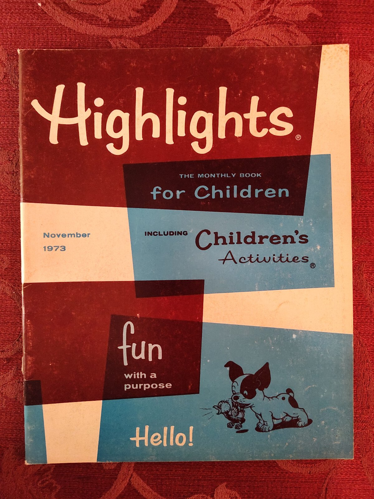 Rare HIGHLIGHTS Children’s magazine November 1973 Stories Activities Puzzles!