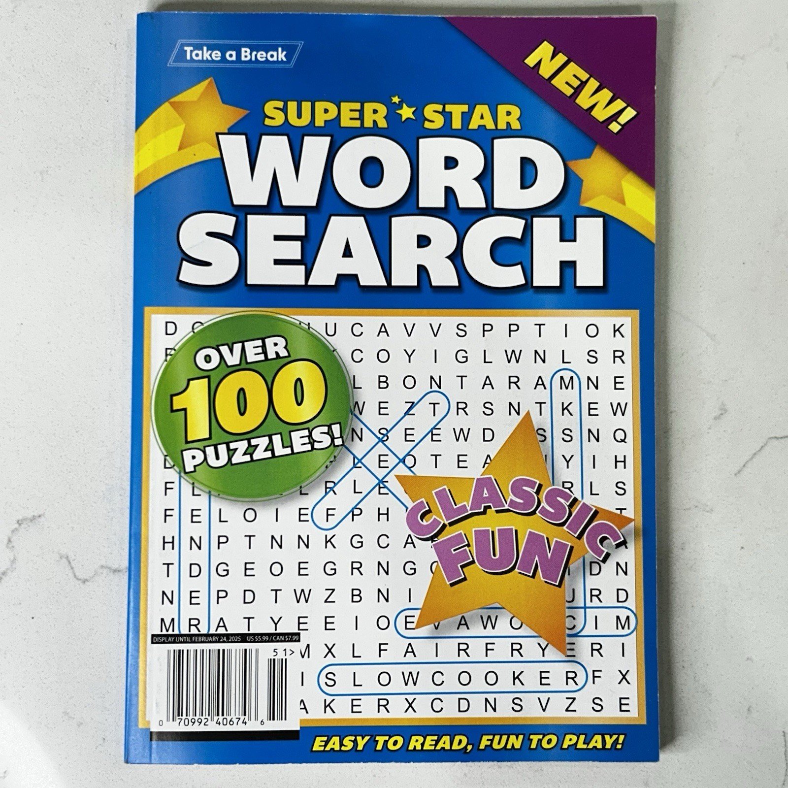 Take a Break Super Star Word Search Over 100 Puzzles Classic Fun Easy to Read