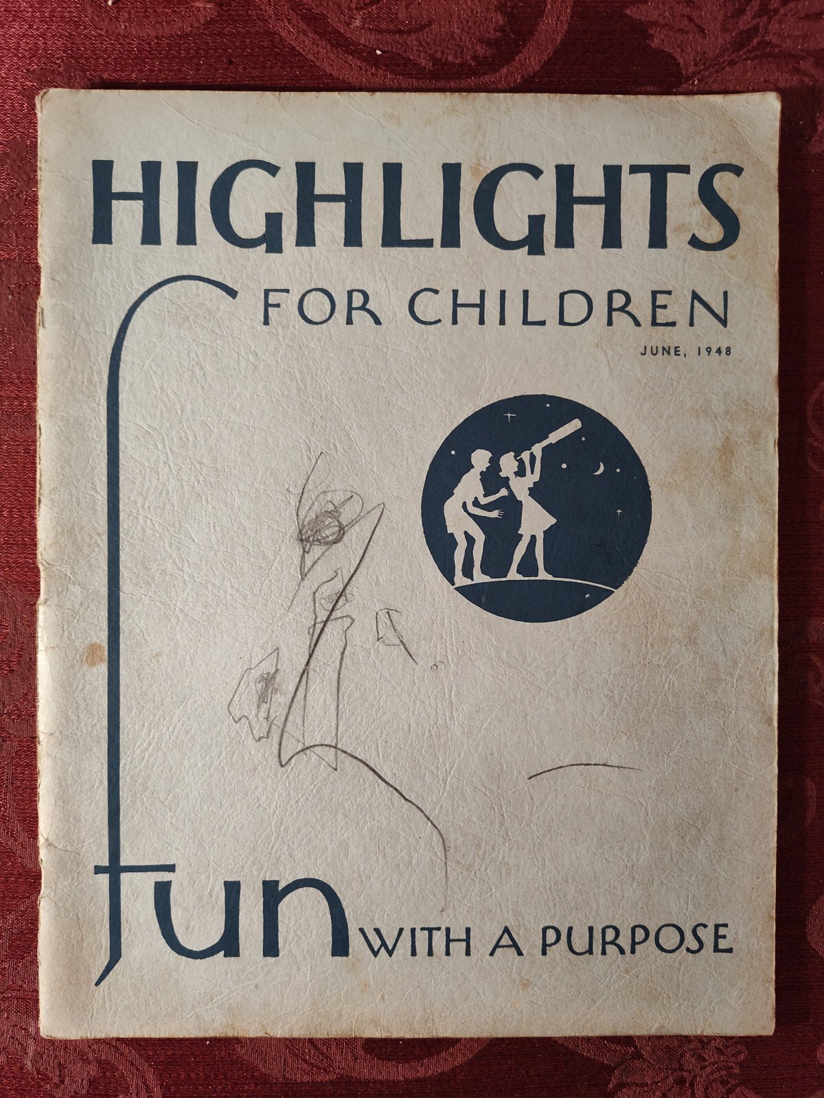 Rare HIGHLIGHTS Children’s Magazine June 1948 Activities Stories Puzzles!