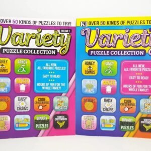 Variety Puzzle Collection Books Vol 1 & 2 ~Over 50 Kinds of Puzzles Each