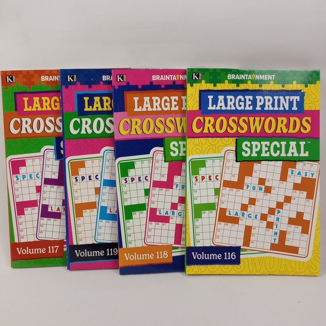 (4) KAPPA Large Print Crosswords Volumes 116 117 118 119 119 Pages