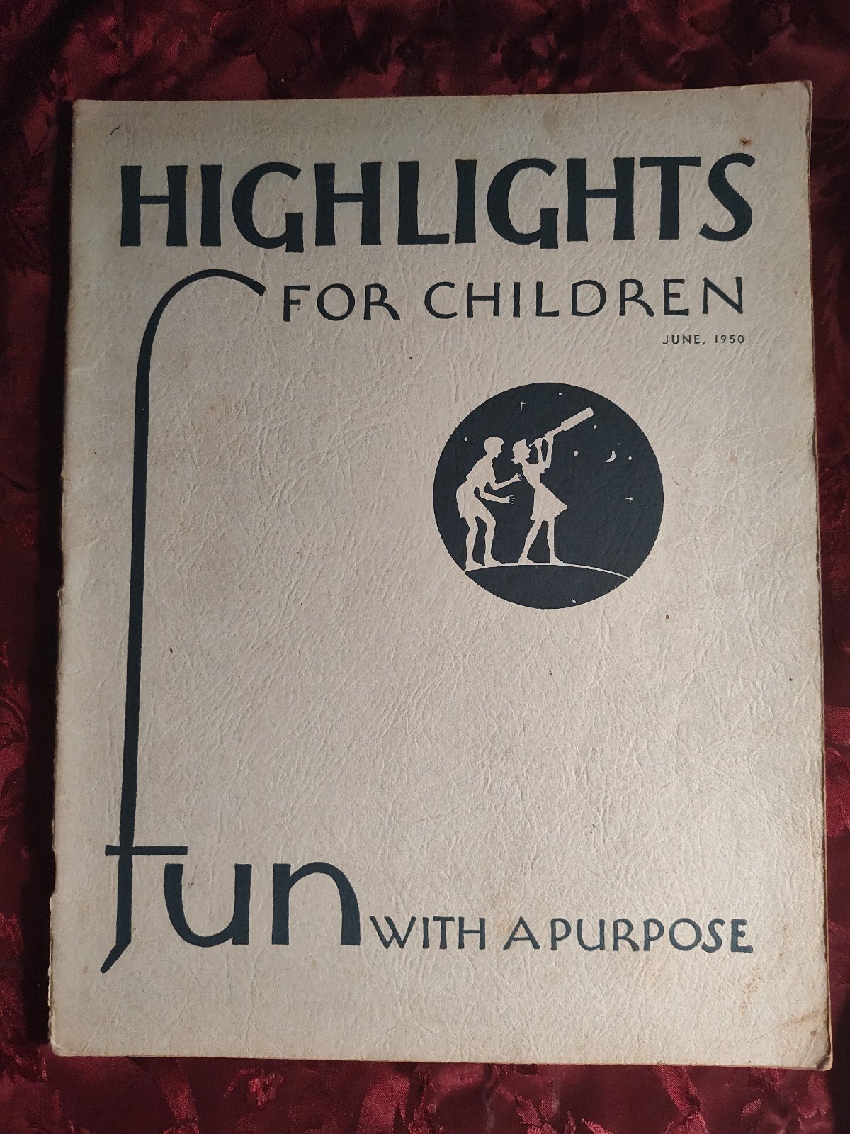 Rare HIGHLIGHTS Children’s Magazine June 1950 Activities Stories Puzzles!