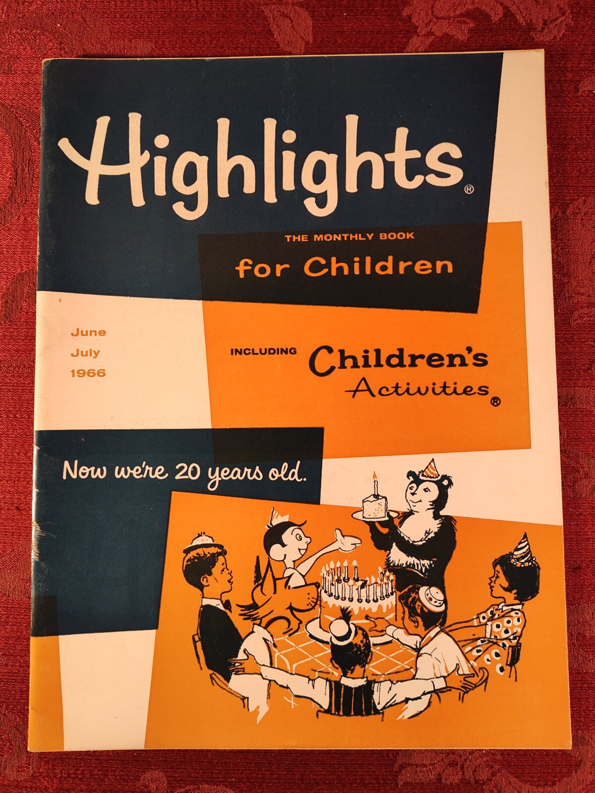 HIGHLIGHTS FOR CHILDREN Magazine June-July 1966 Activities Stories Puzzles!
