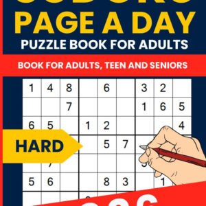 2026 Sudoku Puzzle Book - 365 Hard Large Print Puzzles for Adults: Challenging D