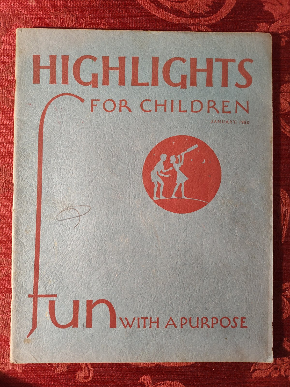 Rare HIGHLIGHTS Children’s Magazine January 1950 Activities Stories Puzzles!