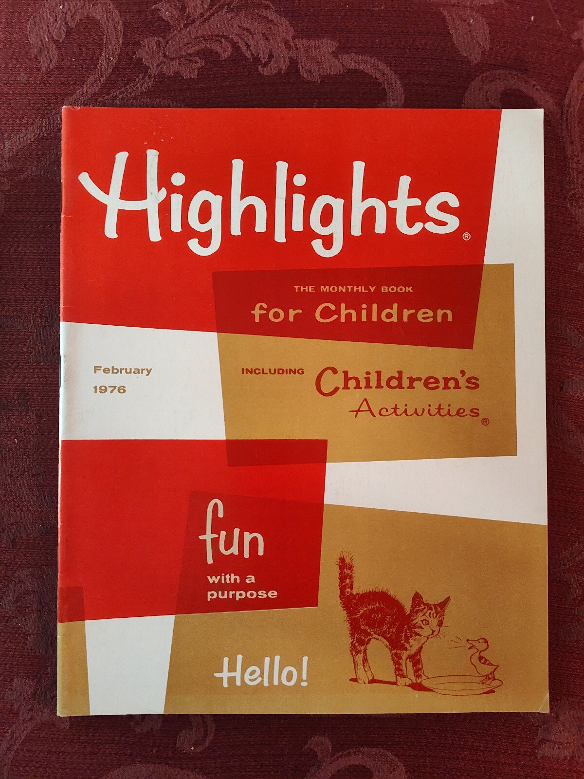 Rare HIGHLIGHTS Children’s magazine February 1976 Stories Activities Puzzles!