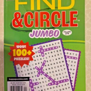 Kappa Word Find & Circle Jumbo Puzzle Book - Over 100 Puzzles -Current Dec. 2025