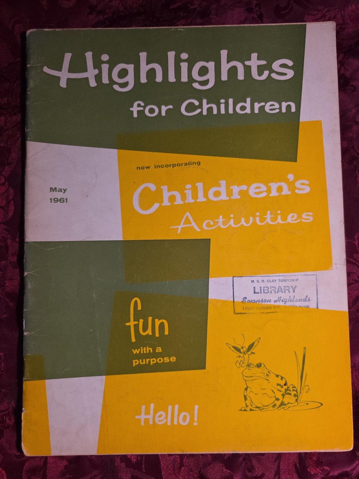 HIGHLIGHTS FOR CHILDREN Magazine May 1961 Activities Stories Puzzles!