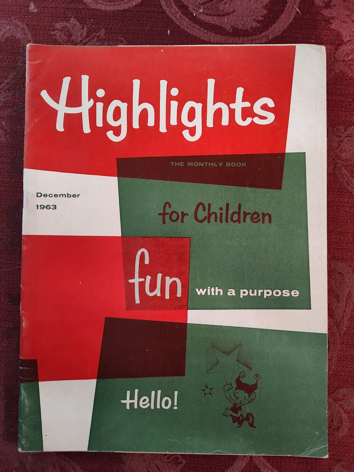 HIGHLIGHTS FOR CHILDREN Magazine December 1963 Activities Stories Puzzles!