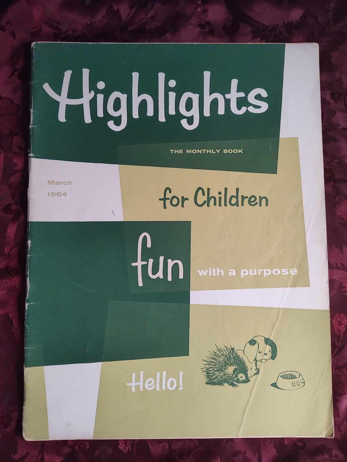 HIGHLIGHTS FOR CHILDREN Magazine March 1964 Activities Stories Puzzles!
