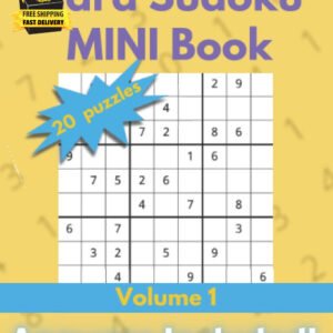 Hard Sudoku Mini Book: 20 Sudoku Games with Answers | Gift for Adults or Kids |