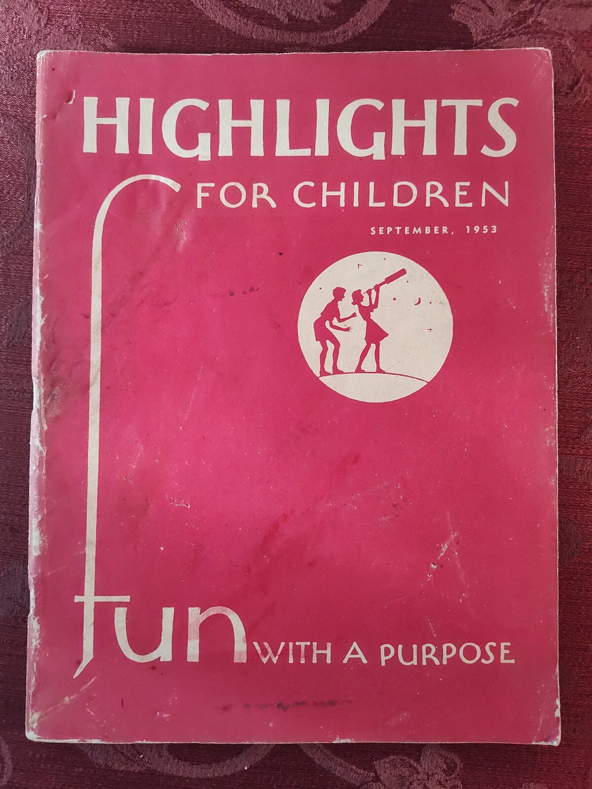 Rare HIGHLIGHTS Children’s Magazine September 1953 Activities Stories Puzzles!