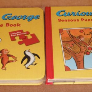 Lot of 2 Curious George Puzzle Books by H.A. Rey, Margret Rey