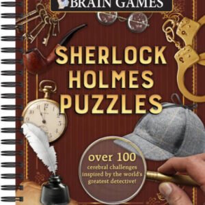 Brain GamesÂ® Sherlock Holmes Puzzles - Spiral-bound - VERY GOOD