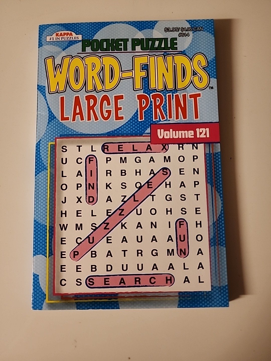 Kappa Pocket Puzzle Word-Finds LARGE PRINT Book Vol. 121