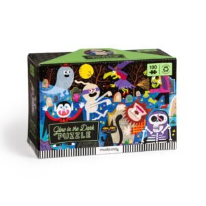 Haunted Graveyard Glow in the Dark Puzzle 100 Pieces 18x12 Fun Halloween Kids