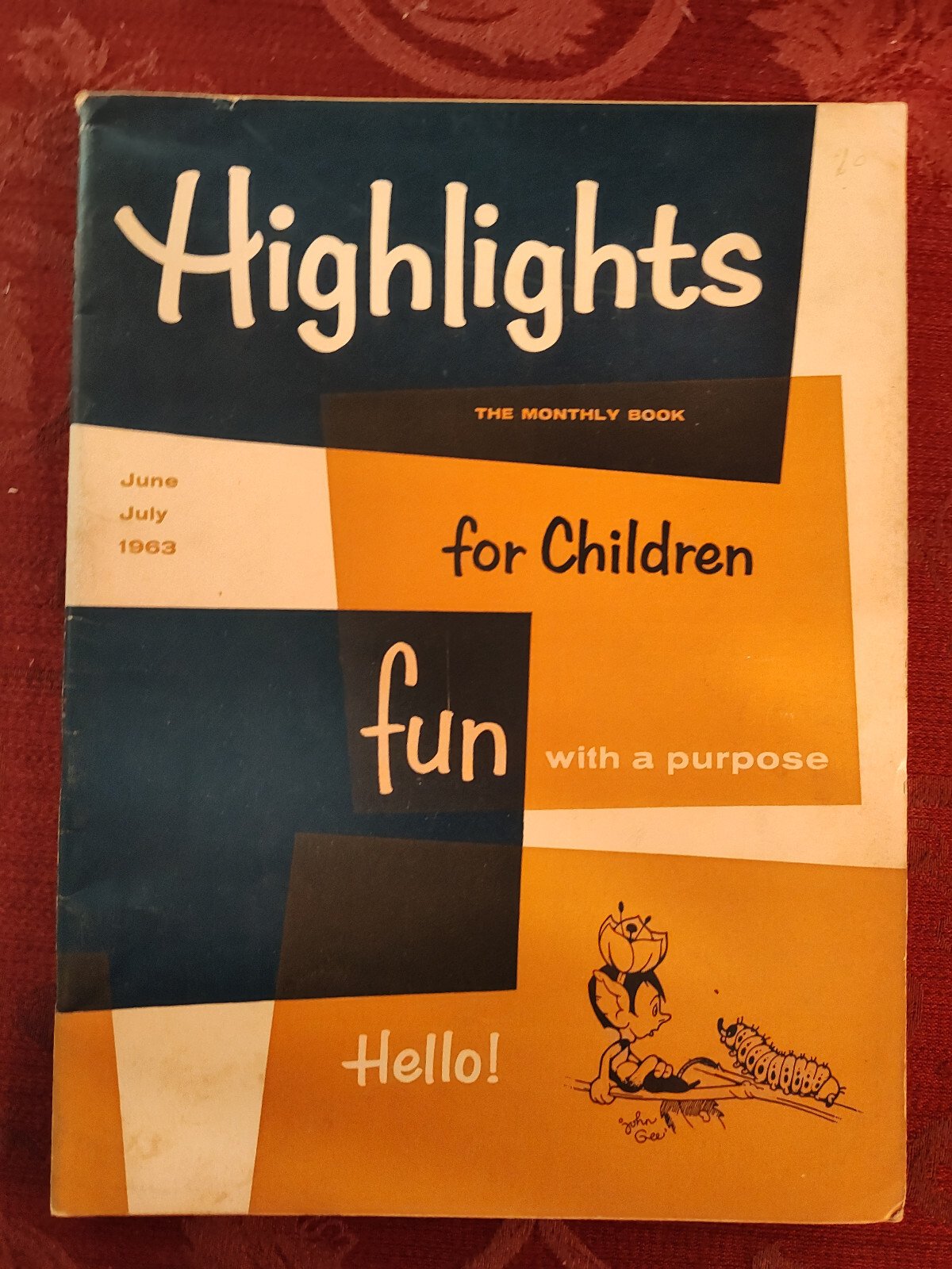 HIGHLIGHTS FOR CHILDREN Magazine June July 1963 Activities Stories Puzzles!