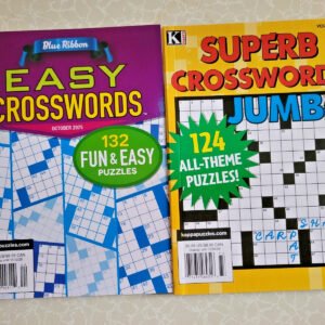 Kappa Crossword Puzzle Books - Lot of 2 -Current - Great Stocking Stuffers 124+