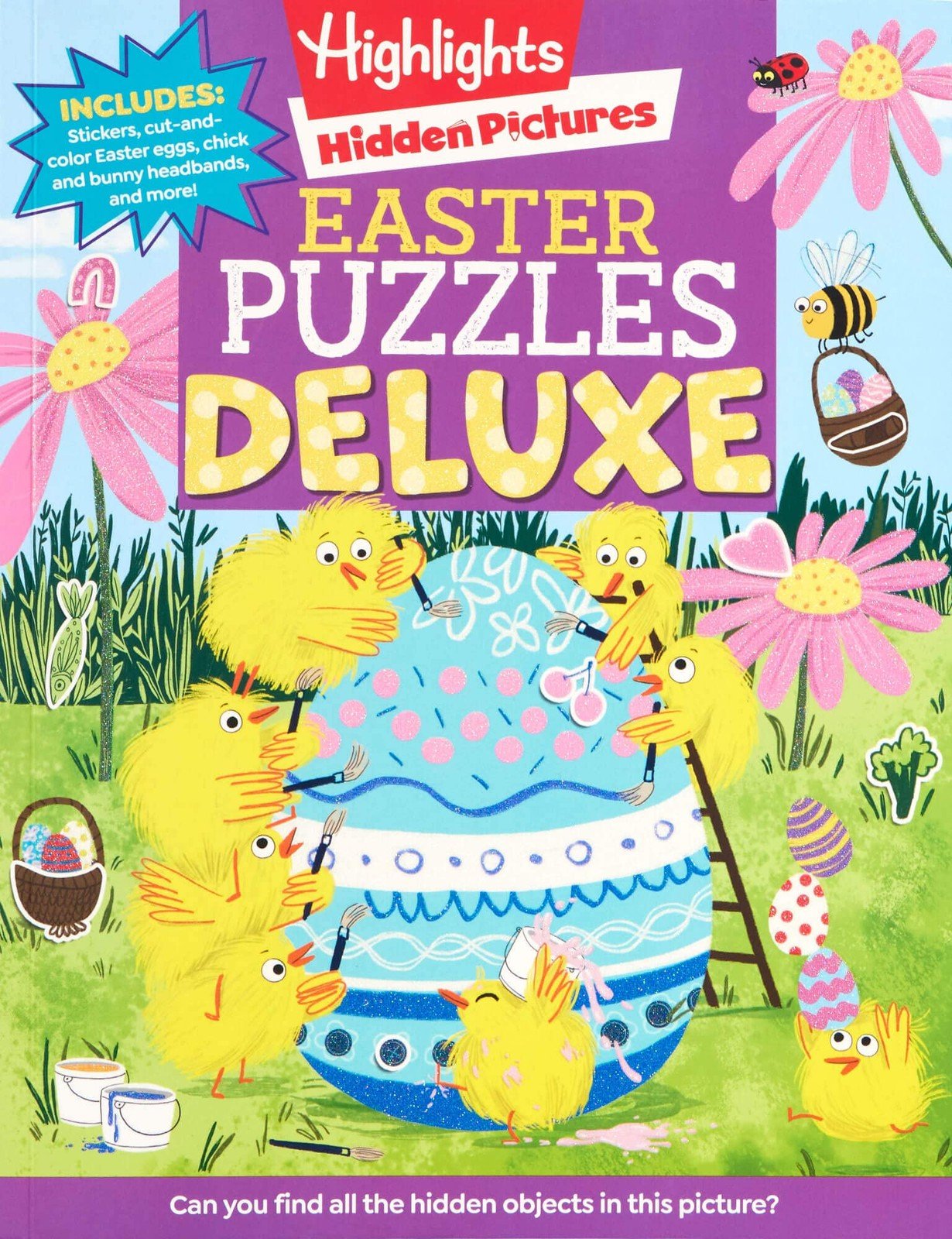 Easter Puzzles Deluxe: Easter Activity Book with Hidden Pictures Puzzles, Ma…