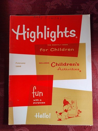 HIGHLIGHTS FOR CHILDREN Magazine February 1966 Activities Stories Puzzles!