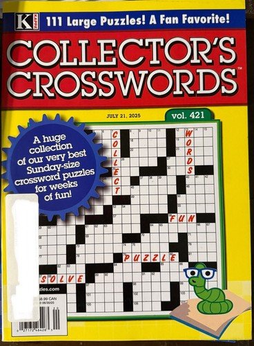 NEW Kappa Collector’s Crossword Puzzle Books Volume 421 July 21,  2025
