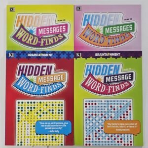 4 New Hidden Message Word-Finds Puzzle Books Vol # 165-184 ~Search,Hunt,Activity