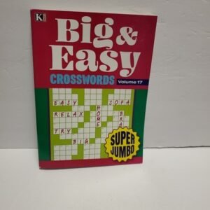 Big & Easy Crosswords Puzzle Book Paperback Volume 17  w/ 290 Pages (2024)
