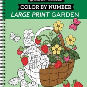 Brain Games - Color By Number - Large Print: Garden