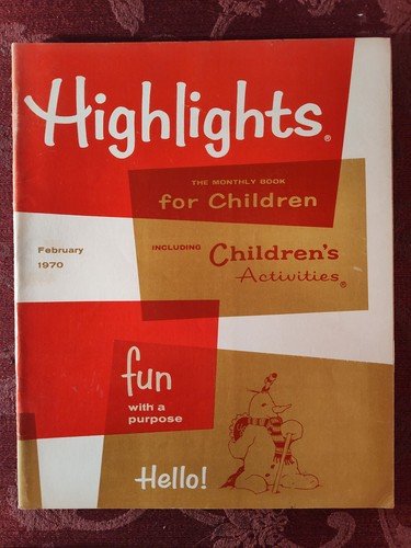 Rare HIGHLIGHTS Children’s magazine February 1970 Stories Activities Puzzles!
