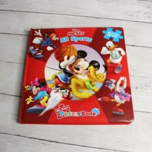 Disney Mickey Mouse Children's Hardcover Puzzle Board Book All Sports