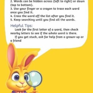 Early Learners Kids Word Search Puzzle: Activity Books for Kids Ages 4-6 | 100+