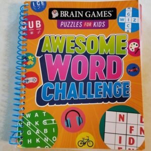 BRAIN GAMES PUZZLES FOR KIDS AWESOME WORD CHALLENGE BOOK