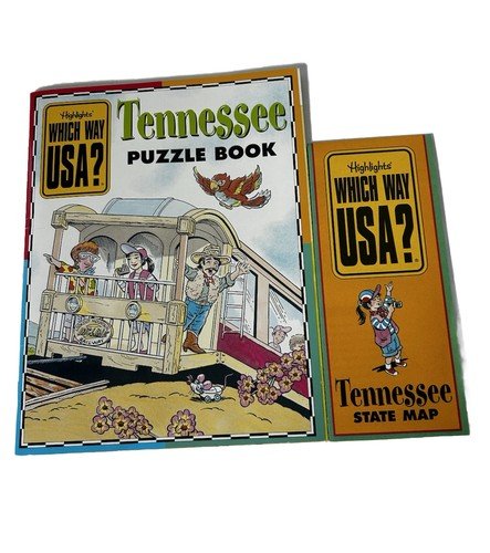 Highlights Which Way USA–Kentucky Puzzle Book Paperback FREE US Ship