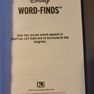 Disney's Word-Finds by Kappa & Braintainment - Fun For Everyone - Brand New!