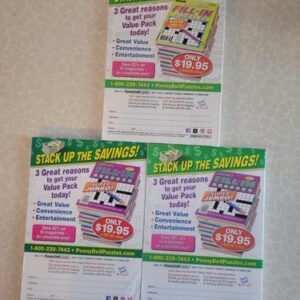 Penny Press & Dell Fill Ins Puzzle Books - Lot of 3 - Prime Time-Favorite-Jumbo